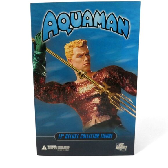 DC Direct AQUAMAN 13" Deluxe Collector Action Figure Boxed - Picture 1 of 10